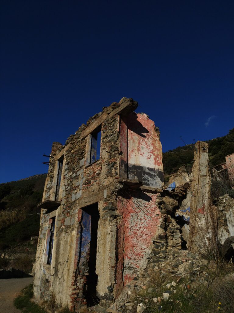 Old abbandoned House in Gairo Vecchio close to Tacchi of Ogliastra